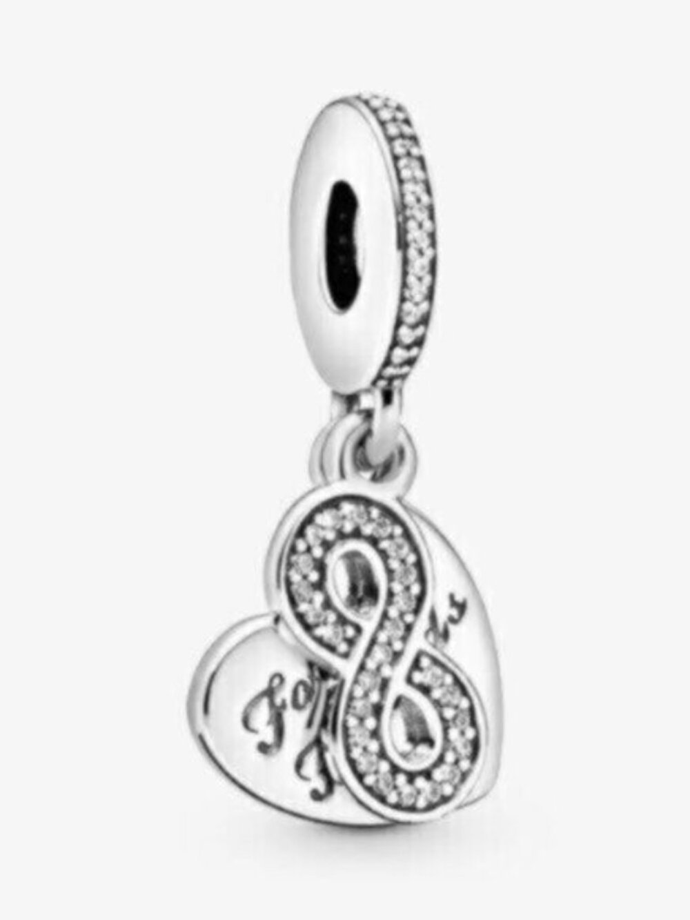 Pandora Forever Friends Heart Dangle Charm